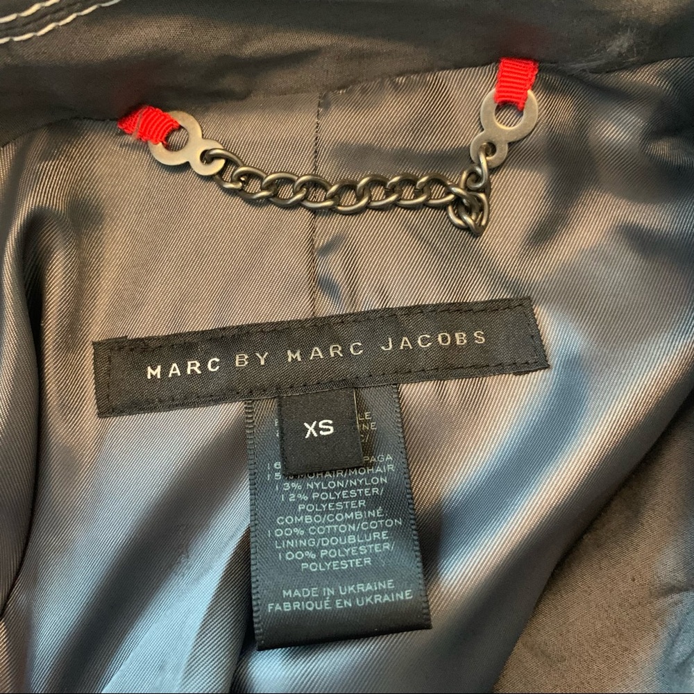 Marc Jacobs Wool Blend Striped Jacket - Picture 4 of 4